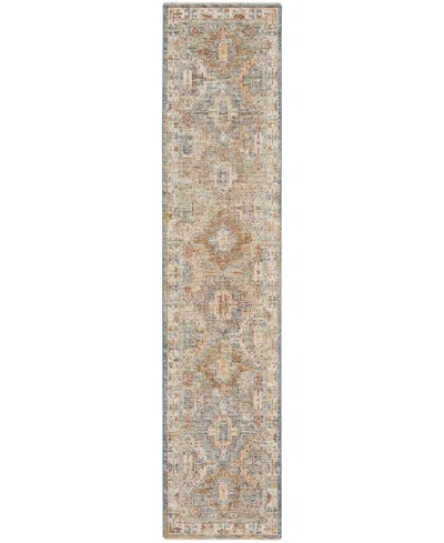 Km Home Sahar Shr01 2'3x10'2 Runner Area Rug In Blue