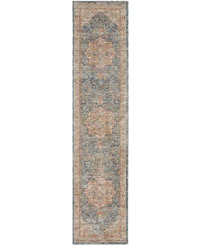 Km Home Sahar Shr06 2'3x10'2 Runner Area Rug In Blue