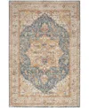 Km Home Sahar Shr06 5'3x7'8 Area Rug In Blue