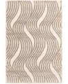 Km Home Leisure Dunes 7'10"x10'10" Area Rug In Ivory