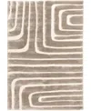 Km Home Leisure Reef 5'3"x7'7" Area Rug In Cream,sand
