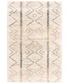 Km Home Leisure Rune 5'3" X 7'7" Area Rug In Gray