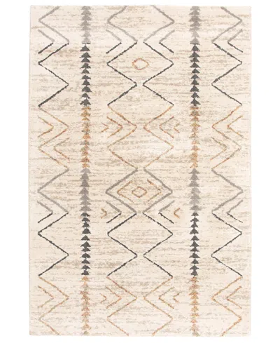 Km Home Leisure Rune 7'10" X 10'10" Area Rug In Gray