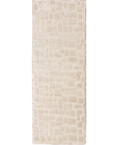Km Home Leisure Shore 2'3"x7'7" Runner Area Rug In Ivory