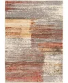 Km Home Merit Okello 6'6''x9'6'' Area Rug In Beige,red