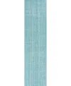 Km Home Miro 100 2'6" X 10' Runner Area Rug In Mist