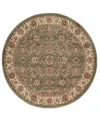 Km Home Closeout!  Pesaro 1592 5'3"x5'3" Round Area Rug In Sage