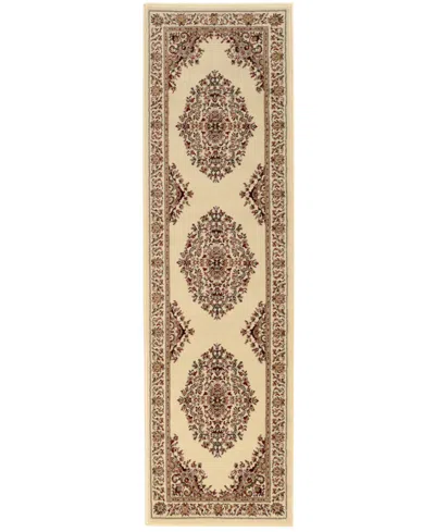 Km Home Pesaro 2'2"x7'7" Runner Area Rug In Ivory