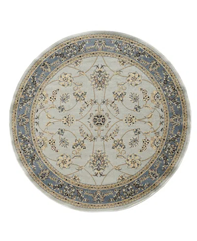 Km Home Closeout!  Pesaro 5'3"x5'3" Round Area Rug In Mint