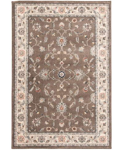 Km Home Closeout!  Poise Pse-7203 3'3" X 5' Area Rug In Coffee
