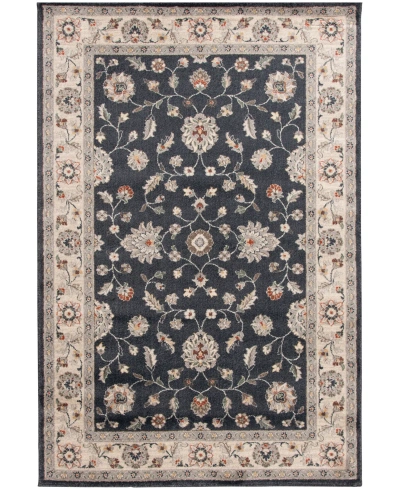 Km Home Poise Pse-7203 5'3" X 7'7" Area Rug In Blue