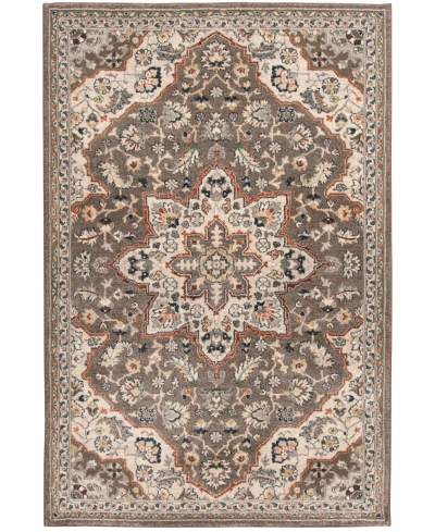 Km Home Poise Pse-7230 5'3" X 7'7" Area Rug In Coffee