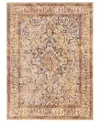Km Home Taza Heriz 5' 3" X 7' 6" Area Rug In Beige