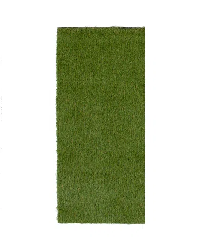 Km Home Tough Artificial Turf 2236-36oz 3' X 8' Runner Outdoor Area Rug In Green