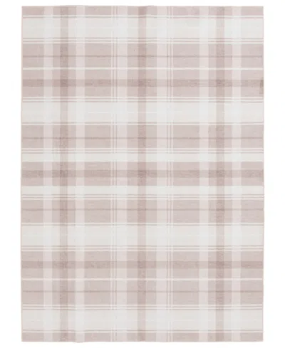 Km Home Velvet Touch Washable Pla-001 5' X 7' Area Rug In Beige