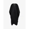 Kml Womens Black Kimono-sleeves Relaxed-fit Wool Cap