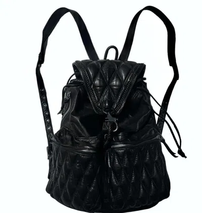 Pre-owned Kmrii Leather Backpack In Black