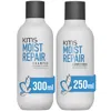 Kms Moist Repair Hair Rescue Shampoo And Conditioner Bundle For Dry And Damaged Hair