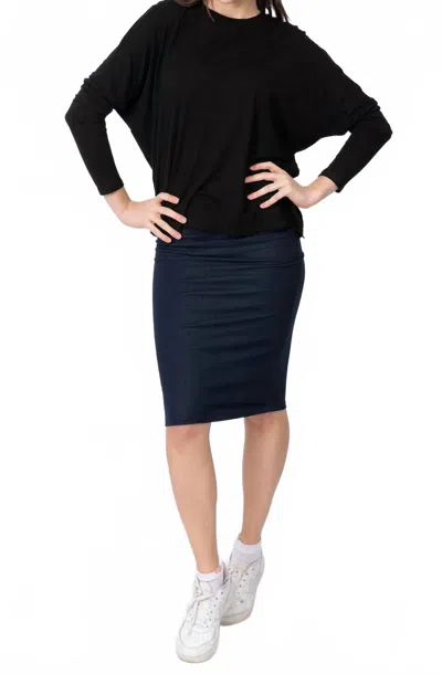 Kmw Dolman Sleeve Top In Black