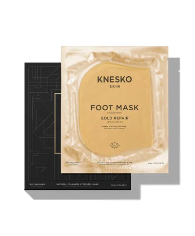 Knesko Gold Repair Foot Mask In White