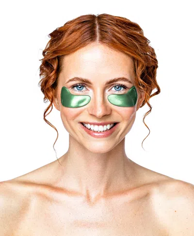 Knesko Green Jade Eye Mask In White