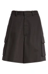 K.ngsley Berlin Cargo Shorts In Black