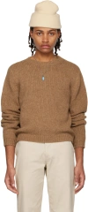 K.ngsley Brown Crewneck Sweater In Coffee