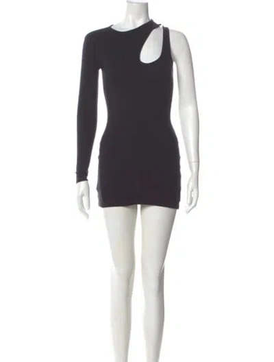 Pre-owned K.ngsley Crew Neck Mini Dress In Gray