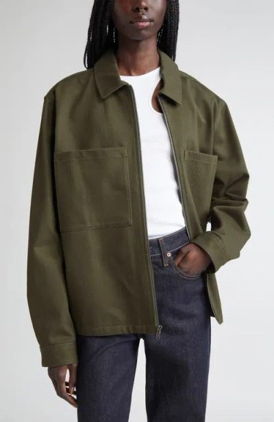 K.ngsley Devin Cotton Twill Jacket In Green
