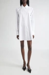 K.ngsley Gaia Button-up Shirtdress In White