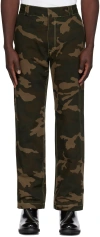 K.ngsley Khaki So Hard Trousers In 31ci