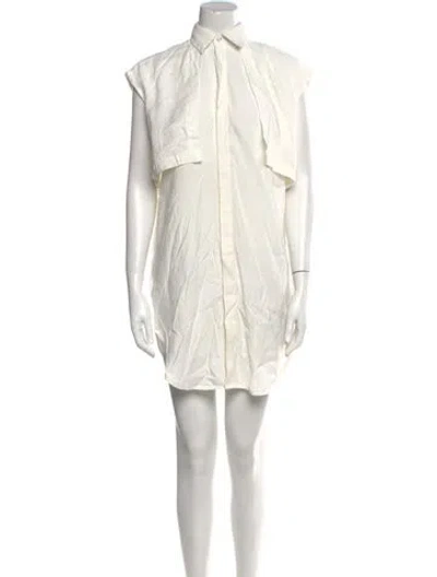 Pre-owned K.ngsley Mini Dress In White