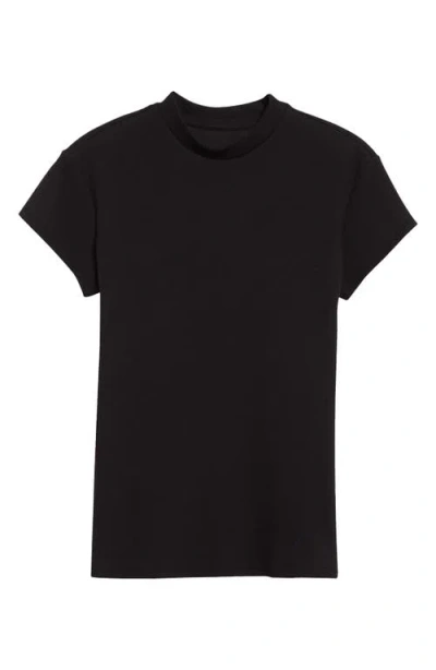 K.ngsley Sam Stretch Cotton Rib T-shirt In Black