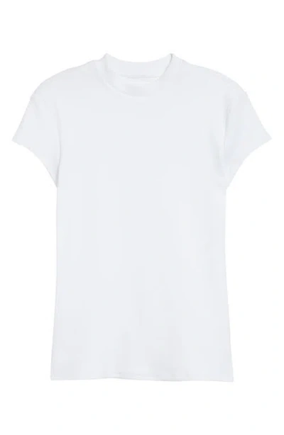 K.ngsley Sam Stretch Cotton Rib T-shirt In White