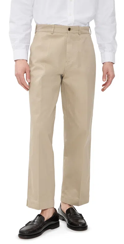 Knickerbocker Canal Twill Form Pants Khaki In Brown