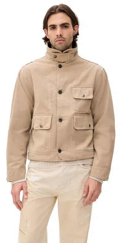 Knickerbocker Catskills Canvas Coat Khaki In Brown