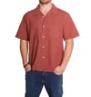 Knickerbocker Director Cotton Shirt In Rust In Multi