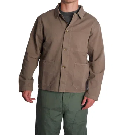 Knickerbocker French Vintage Hbt Overshirt In Mushroom In Brown