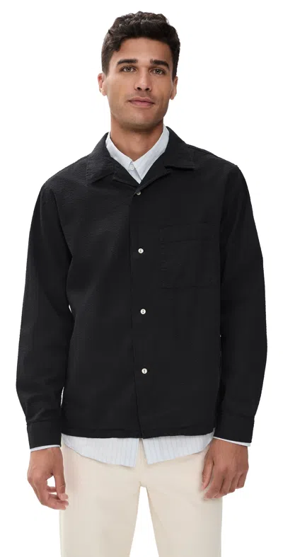 Knickerbocker Fulton Seersucker Shirt Black Black