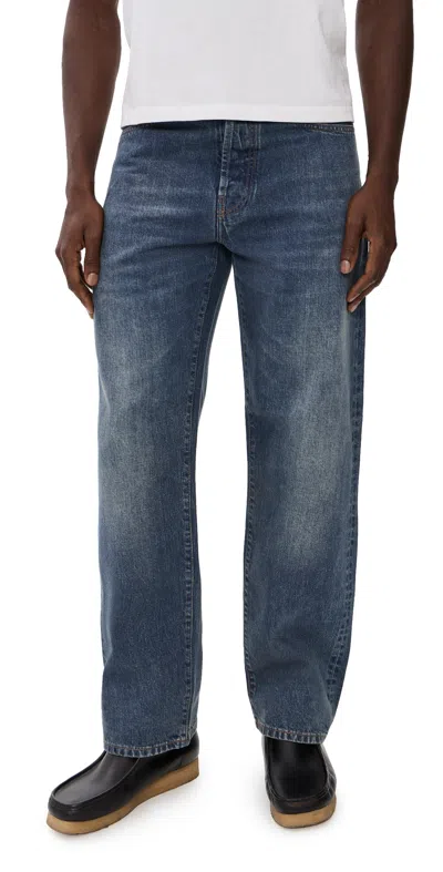 Knickerbocker K102 Relaxed Straight Jeans Indigo Vintage Wash In Blue