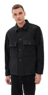 Knickerbocker Mott Wool Cashmere Jacket Charcoal In Black