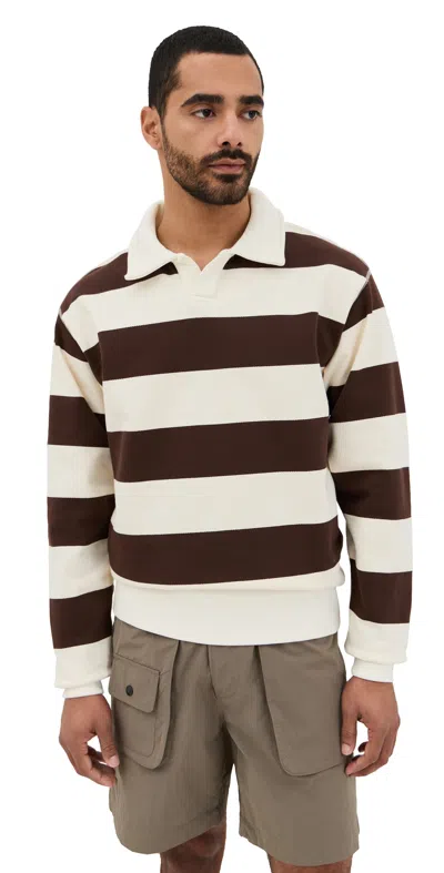 Knickerbocker Rugby Polo Sweatshirt Mushroom/brown