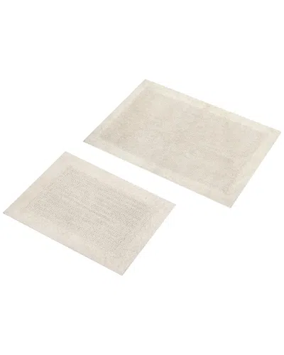 Knightsbridge 2pc Bella Napoli Cotton Bath Rug Set In Neutral