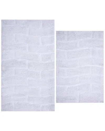 Knightsbridge 2pc Cotton Bath Rug Set In Blue