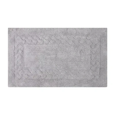 Knightsbridge Chain Bath Rug In Silver