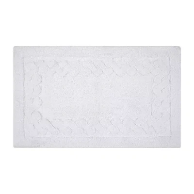 Knightsbridge Chain Bath Rug In White