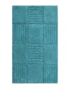 Knightsbridge Chakkar Board Bath Rug In Aqua