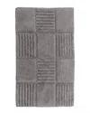Knightsbridge Chakkar Board Bath Rug In Silver