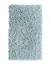 Knightsbridge Chenille Shaggy Bath Rug In Blue