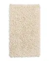 Knightsbridge Chenille Shaggy Bath Rug In Ivory